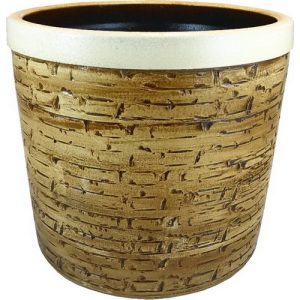 MACETA LADRILLOS 521/25-25*22 CMS MARRÓN