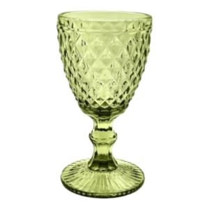 CRISTAL - COPA/VASO VINO BLANCO 200ML DIAMOND VERDE 8X15CM