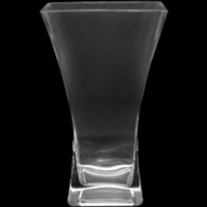 CRISTAL - JARRÓN/MAC. TRANSPARENTE 11X6X20 CM