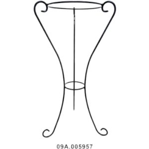 METAL-SOPORTE TRIPLE NEGRO 30X95 CM