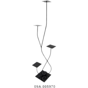 METAL-SOPORTE CONJUNTO 4CHAPAS 140 CM
