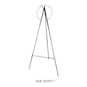 METAL - SOPORTE PORTA COROAS BICO NEGRO 66X145CM