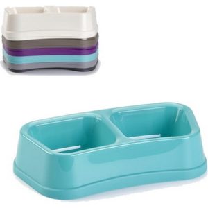 PLASTICO - COMEDERO DOBLE GR. ELEGANCE
