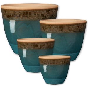 Maceta Shadow Set/5 Denim  diámetro Set/5 x altura  cms