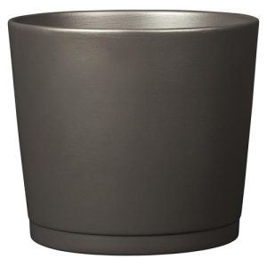 Macetero 883 15 cm. Antracita diámetro 14,5 x altura 13,5 cm